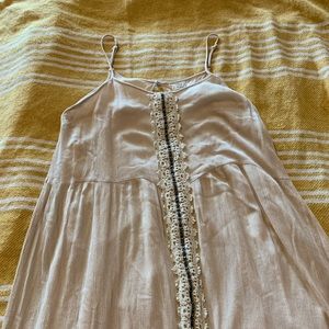 White Spaghetti-strap Maxi Dress